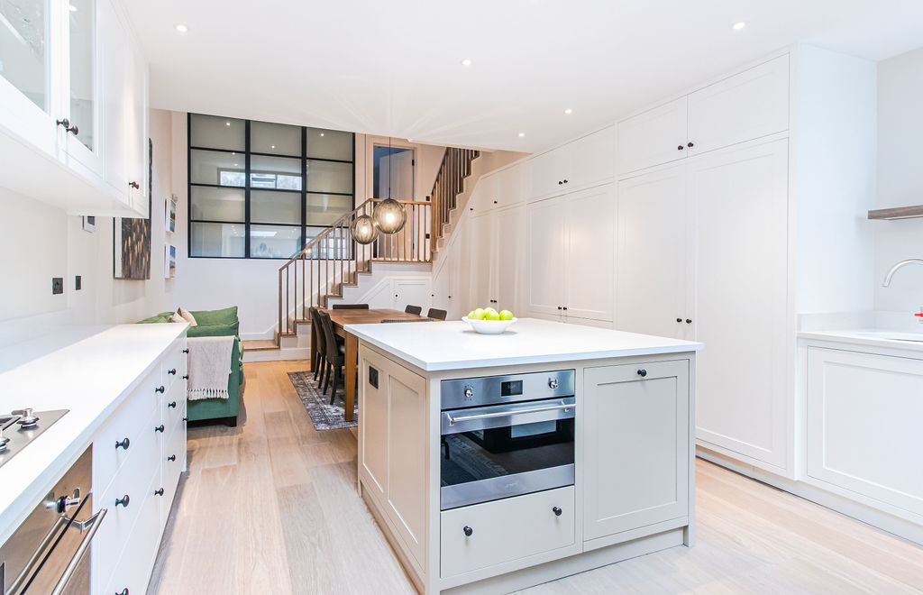 Terrace house in Chelsea with enlarged basement and refurbished